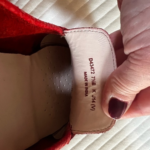 NWOT Cole Haan WMNS Shelby CH Logo II Firey Red Loafer Moccasins Shoes Sz 7.5 - Picture 8 of 11